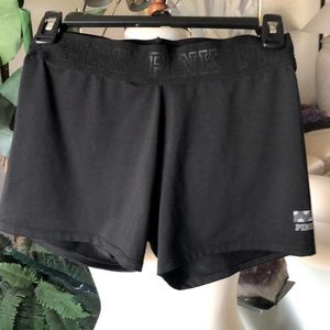 SZ S PINK NWOT BOY SHORTS BLACK 2” ELASTIC AT WAIST INSEAM 3”
